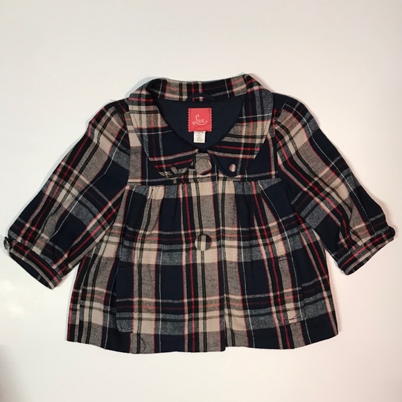 Lux Jackets & Blazers - Lux Plaid Flannel Babydoll Style Shrug Jacket XS